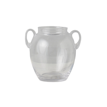 Load image into Gallery viewer, clear glass jars
Clear vase
Vase with handles
flower vase
kitchen decor
living room decor
home decor
milton ga
roswell ga
alpharetta ga