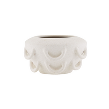 Load image into Gallery viewer, lug-handle
ceramic vase
specialty vase
white vase
white bowl decor
speckled vase
flower vase
large vase
luxury home decor
luxury decor
home decor