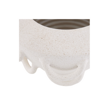 Load image into Gallery viewer, lug-handle
ceramic vase
specialty vase
white vase
white bowl decor
speckled vase
flower vase
large vase
luxury home decor
luxury decor
home decor