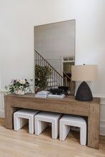 Load image into Gallery viewer, lug-handle
ceramic vase
specialty vase
white vase
white bowl decor
speckled vase
flower vase
large vase
luxury home decor
luxury decor
home decor
entryway design
entry decor
entry console decor
console decor