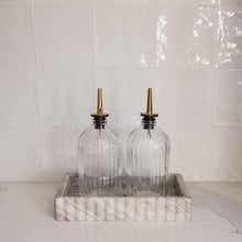 Load image into Gallery viewer, marble serving tray
scalloped tray
decorative tray
luxury home decor
elegant tabletop accessory
jewelry tray
candle display tray
beige gray decor
refined home accents
timeless interior accessory
