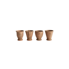 Load image into Gallery viewer, terracotta pots
small pots
small planters
small space decor
decor for small space
terracotta planters
planter set
