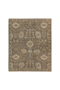 vintage rug
old world rug
hand knotted rug
wool rug
gray rug
cream accent rug
black accent rug
brown accent rug
green accent rug
durable rug
heirloom rug
traditional rug
timeless rug
living room rug
refined rug
classic rug