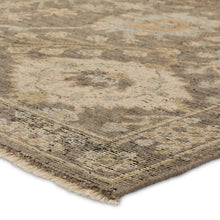 Load image into Gallery viewer, vintage rug
old world rug
hand knotted rug
wool rug
gray rug
cream accent rug
black accent rug
brown accent rug
green accent rug
durable rug
heirloom rug
traditional rug
timeless rug
living room rug
refined rug
classic rug
