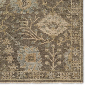 vintage rug
old world rug
hand knotted rug
wool rug
gray rug
cream accent rug
black accent rug
brown accent rug
green accent rug
durable rug
heirloom rug
traditional rug
timeless rug
living room rug
refined rug
classic rug