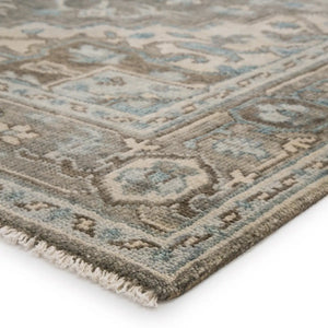 hand knotted wool rug
Serapi rug design
transitional style rug
bold center medallion rug
intricate border detail rug
vibrant rug hues
neutral gray brown cream rug
heirloom quality rug
artisan craftsmanship rug
timeless home decor