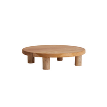 Load image into Gallery viewer, solid teak
wooden stand
teak stand
plant stand
pedestal
plant pedestal
shelf decor
wood decor
indoor outdoor
indoor outdoor decor
