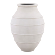 Load image into Gallery viewer, ivory cement vase
modern vase
minimalist décor
contemporary vase
cement vessel
large decorative vase
sculptural home décor
sleek modern accent
neutral home accessory
durable indoor vessel
statement vase
minimalist vessel
modern cement décor
smooth silhouette vase
elegant home styling

