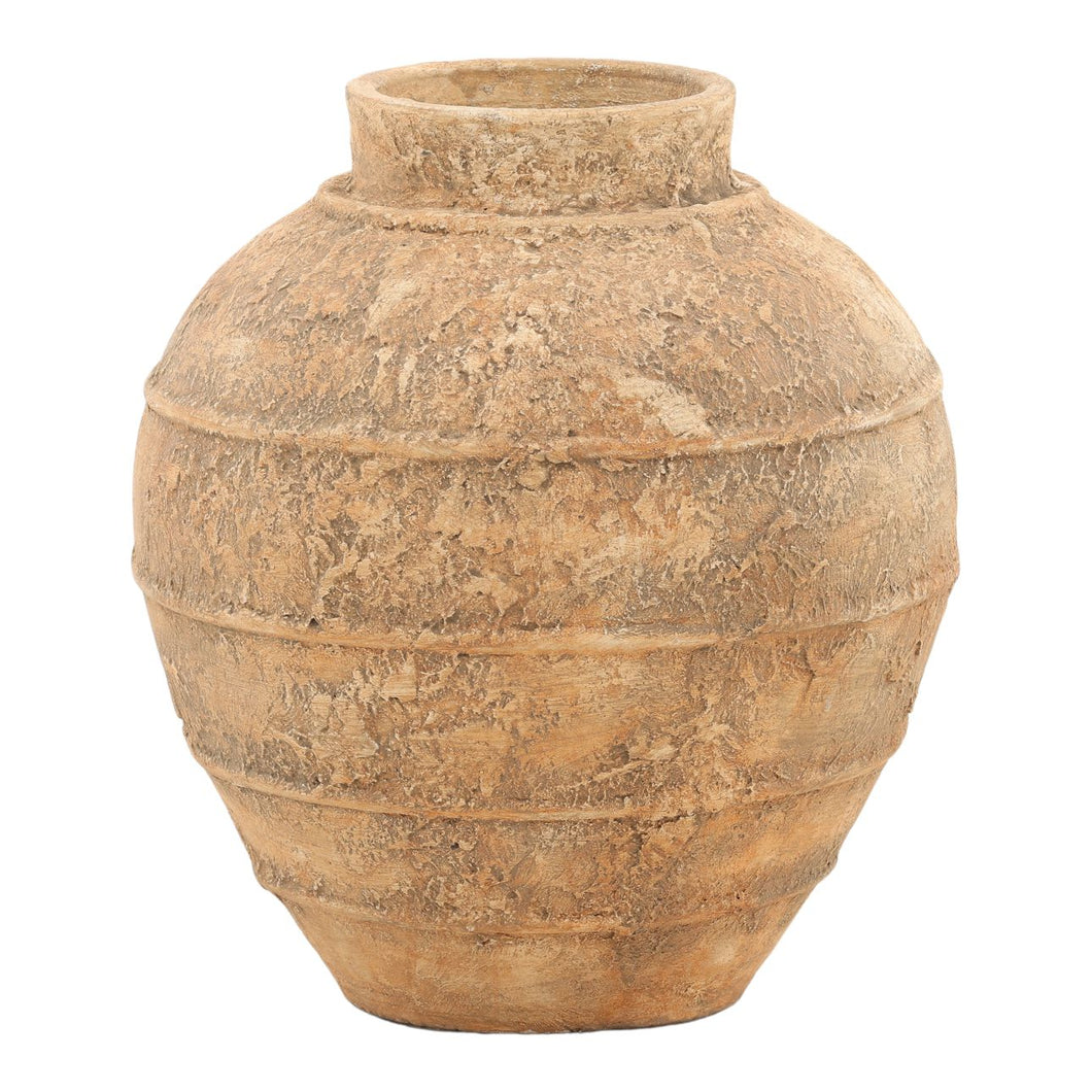 Terracotta
Clay pot
Vintage vessel
Rustic décor
Aged finish
Mediterranean style
Old world charm
Earthenware
Wabi-sabi décor
Handcrafted
Distressed pottery
European farmhouse
Antique-inspired
Timeless piece
Garden planter
Collected look
Weathered patina
Organic design
Neutral home décor
Artisan pottery