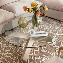 Load image into Gallery viewer, White stoneware
Chain link décor
Modern accent
Sophisticated design
Playful sculpture
Contemporary décor
Minimalist style
Ceramic art
Tabletop accent
Sculptural piece
Neutral tones
Elegant décor
Artistic centerpiece
Organic modern
Statement object
Handmade ceramic
Textured ceramic
Decorative link
Timeless design
Refined simplicity
