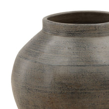 Load image into Gallery viewer, Ceramic vessel
Antique grey finish
Rustic décor
Aged patina
Weathered ceramic
Vintage-inspired
Old-world charm
Neutral tones
Wabi-sabi style
Earthenware look
Distressed finish
Organic modern
Textured ceramics
Timeless accent
Farmhouse décor
Rustic elegance
Sculptural vessel
Collected look
Artisan-made
