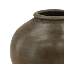 Load image into Gallery viewer, Ceramic vessel
Antique grey finish
Earthy brown tones
Neutral décor
Sophisticated accent
Timeless design
Rustic elegance
Aged patina
Artisan crafted
Collected look
Decorative pottery
Vintage-inspired
Modern organic
Textured ceramics
Old-world charm
Wabi-sabi décor
Sculptural piece
Statement vessel
Natural materials
Heirloom style
